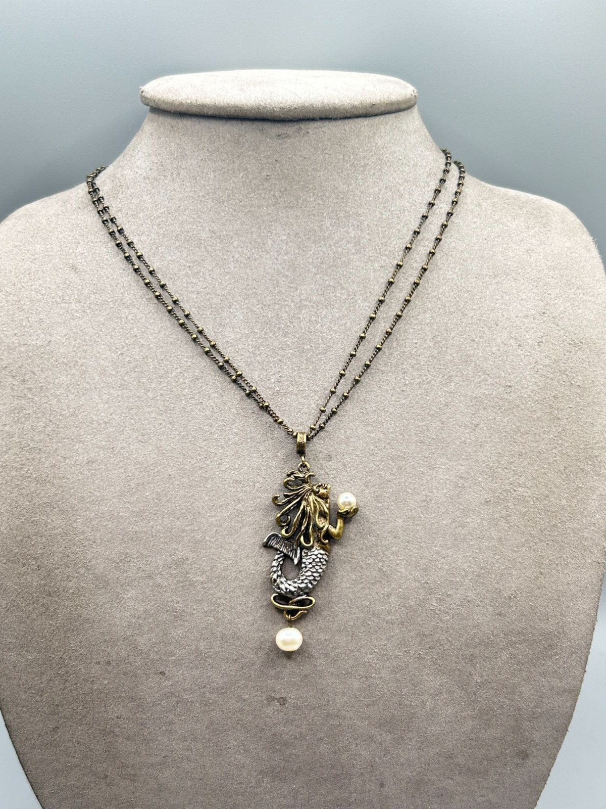 SWEET ROMANCE Mermaid Necklace Vintage Whimsical Free Spirit Made In USA