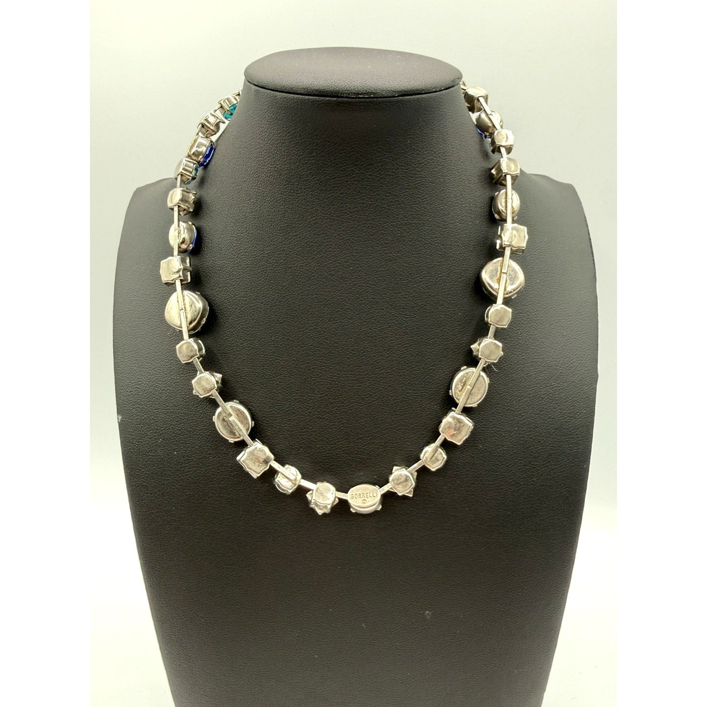 Sorrelli Ultramarine Classic Tee Tennis Necklace W/Swarovski Crystals