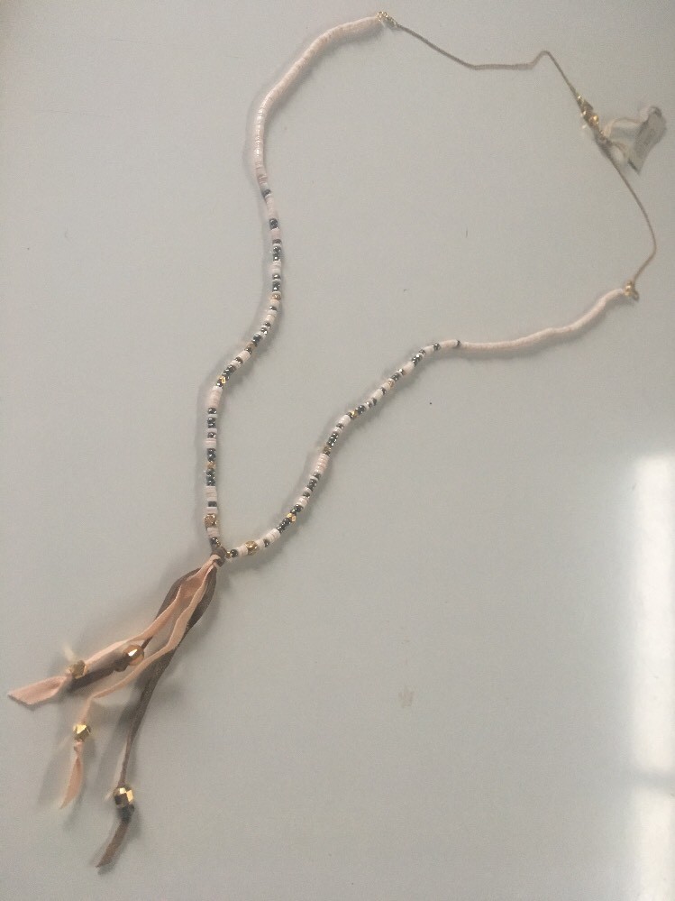 Chan Luu NWT Sterling Silver 18ktGP 32″ pink Mix Semiprecious Stone Necklace