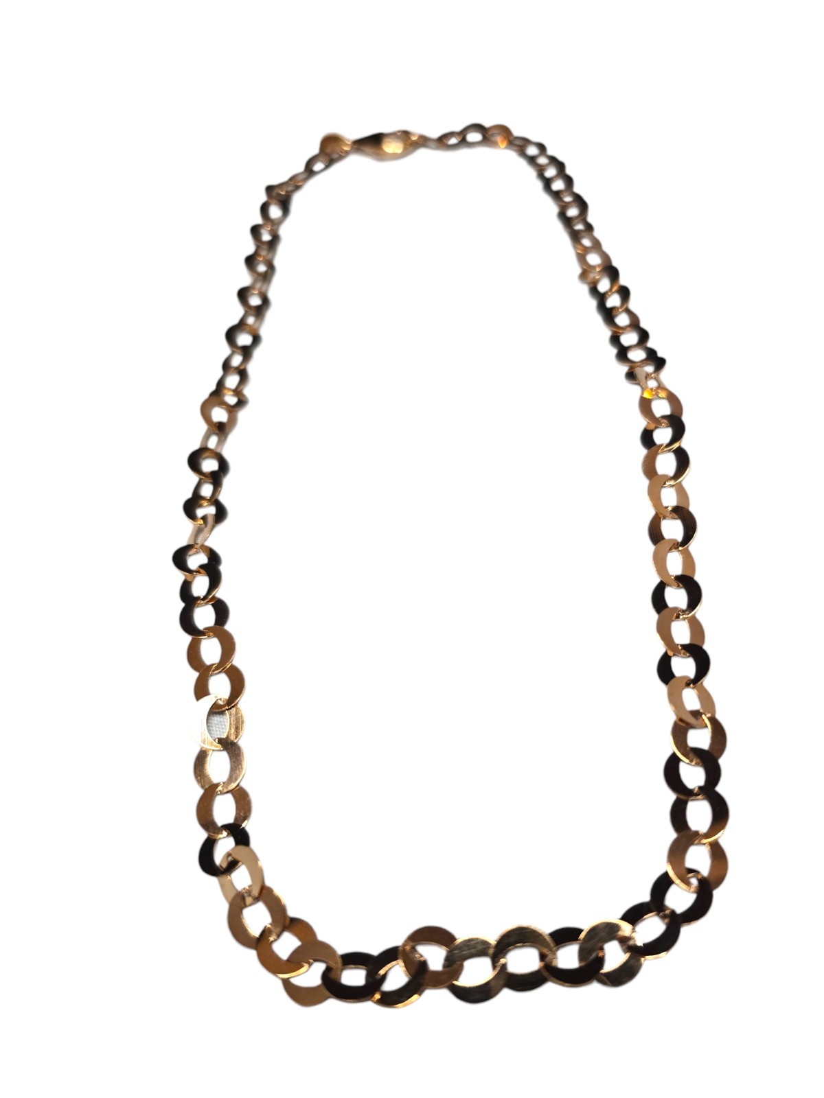 Bronze Milor Italy Women’s Dainty Bronze 20″ Chain Link Necklace NWOT