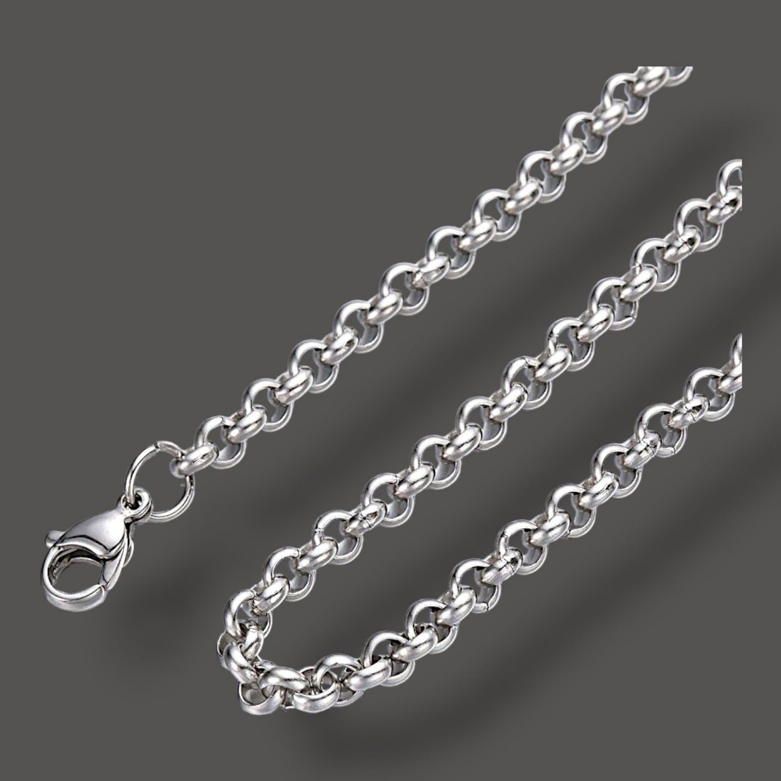 2mm Silver Stainless Steel Round Rolo Chain – 18″ or 26″