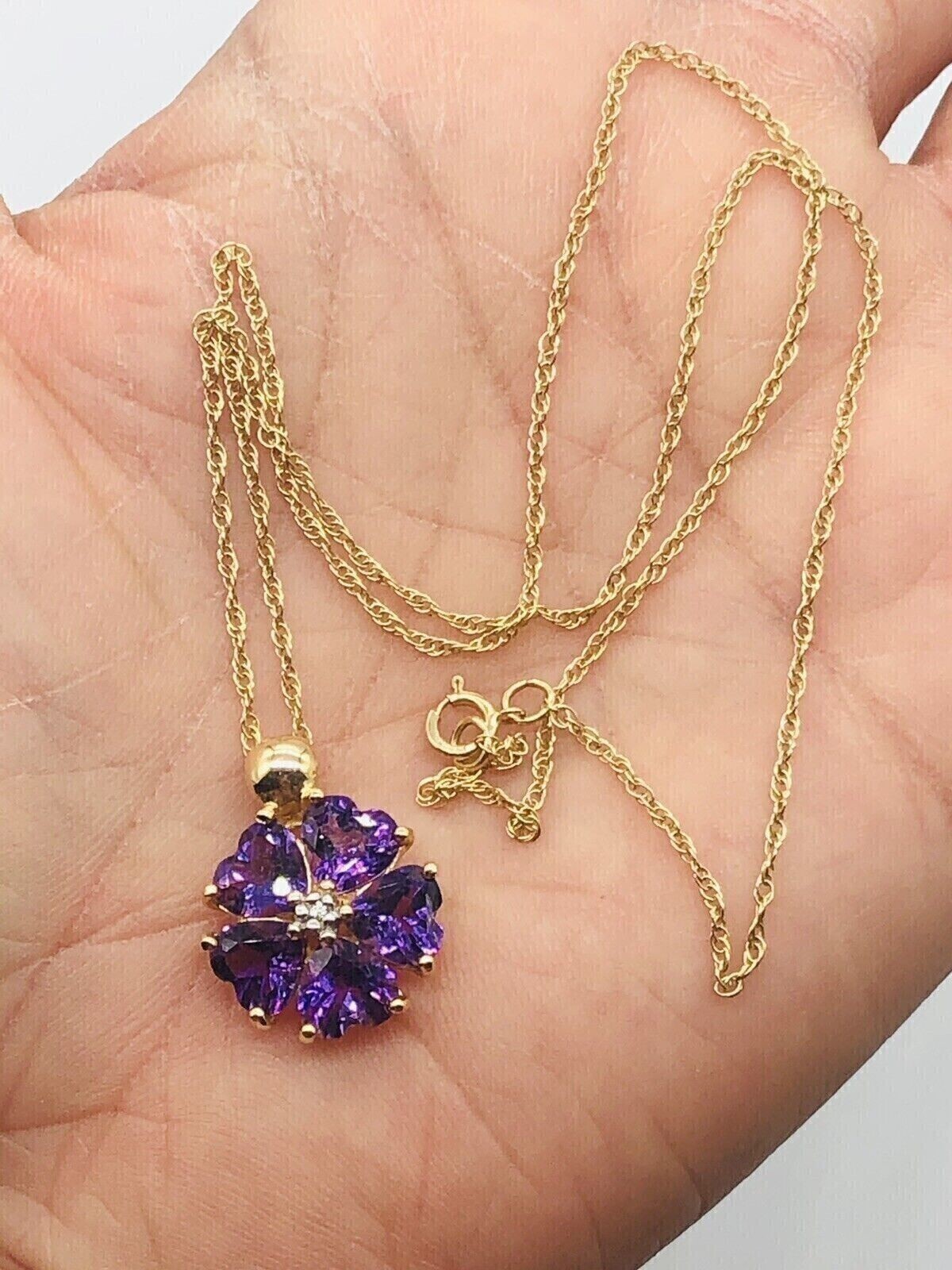2.20Ct Heart Cut Simulated Amethyst Fancy Women’s Pendant 14K Yellow Gold Plated