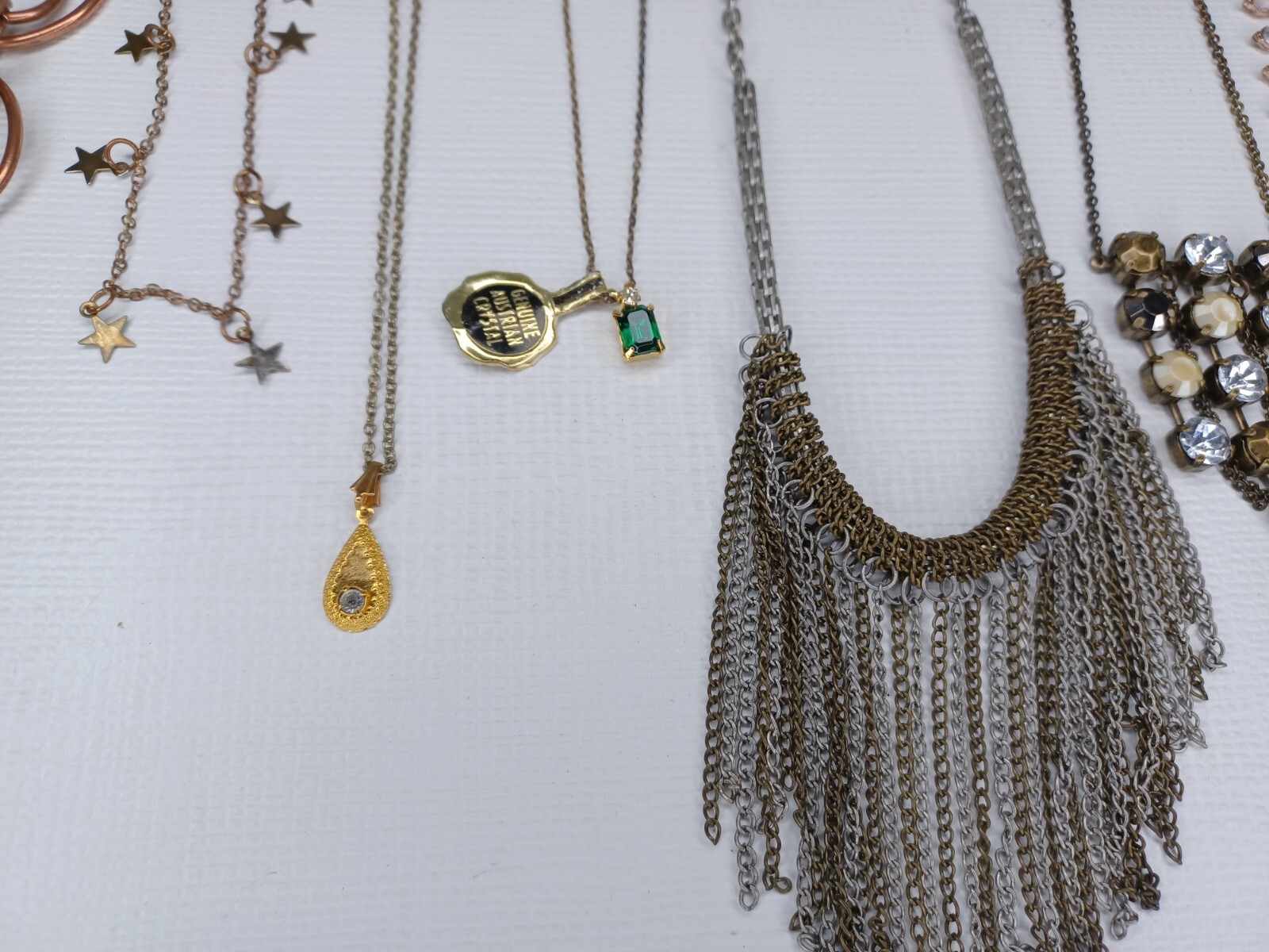 Necklace Lot Of 12 Necklaces Various Lengths Multicolor