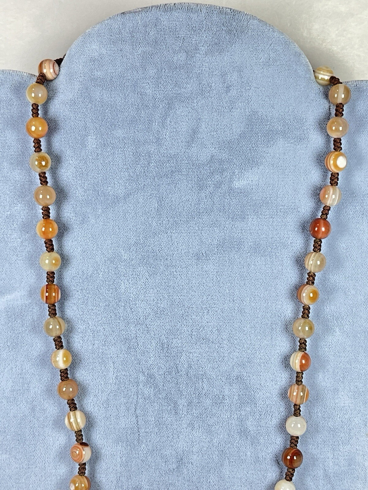 Agate Necklace 26in Gemstone Fashion Jewelry Unfinished Necklace Without Pendant