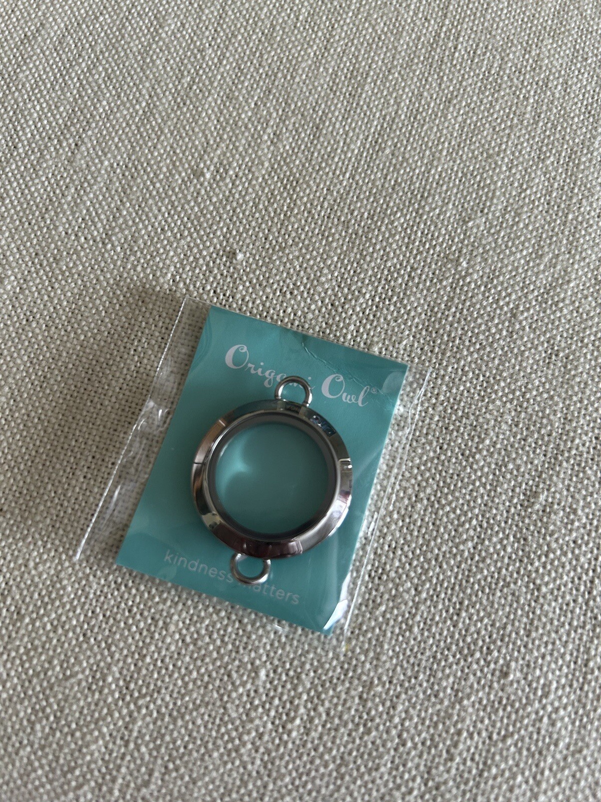Authentic Origami Owl LK3038 Medium Silver Twist Link Locket BASE ONLY “NIP”