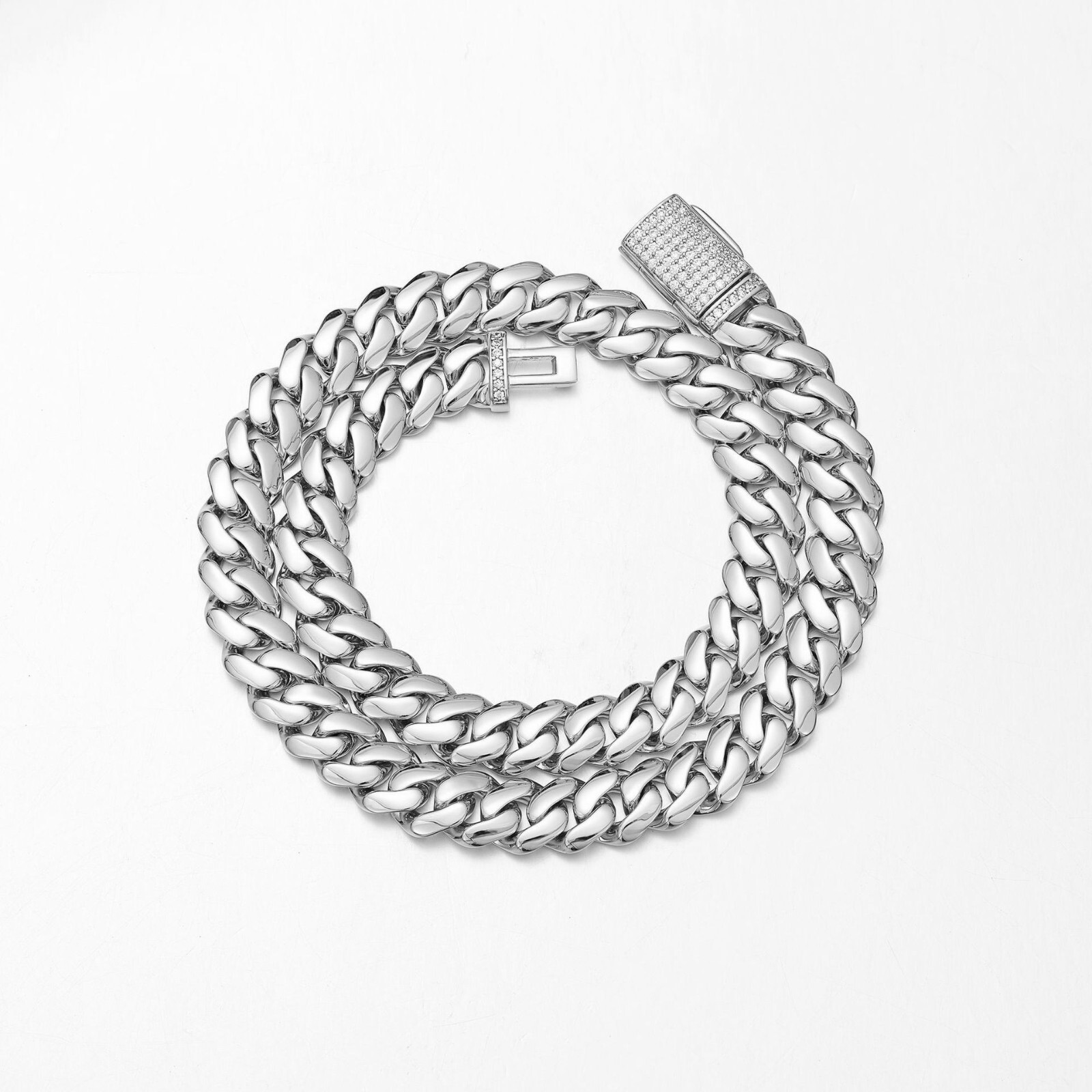 10-22mm Stainless Steel Miami Hip Hop Cuban Chain Necklaces or Bracelets