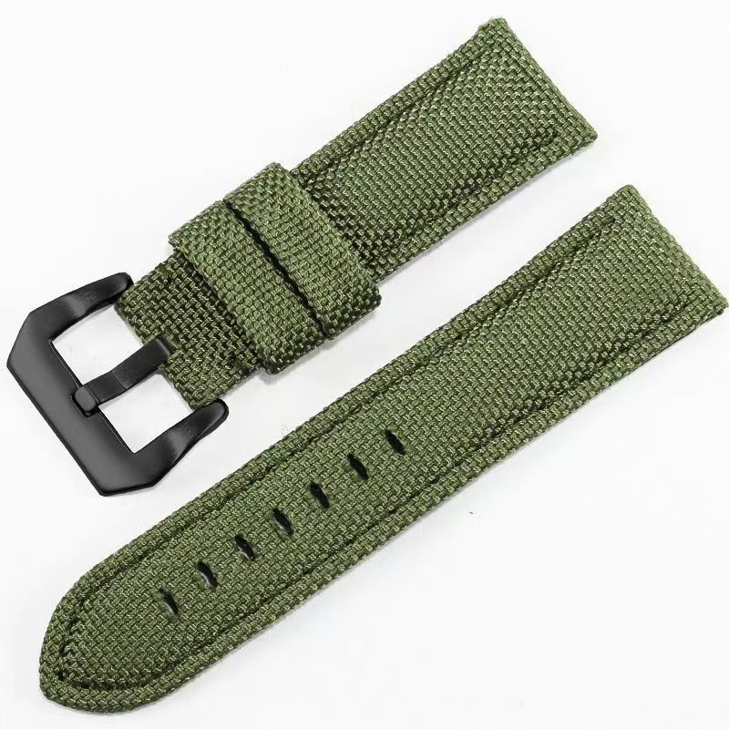 Watch Band 22-26mm Quick Release Waterproof Nylon Leather Strap Aoeiwv Resistant