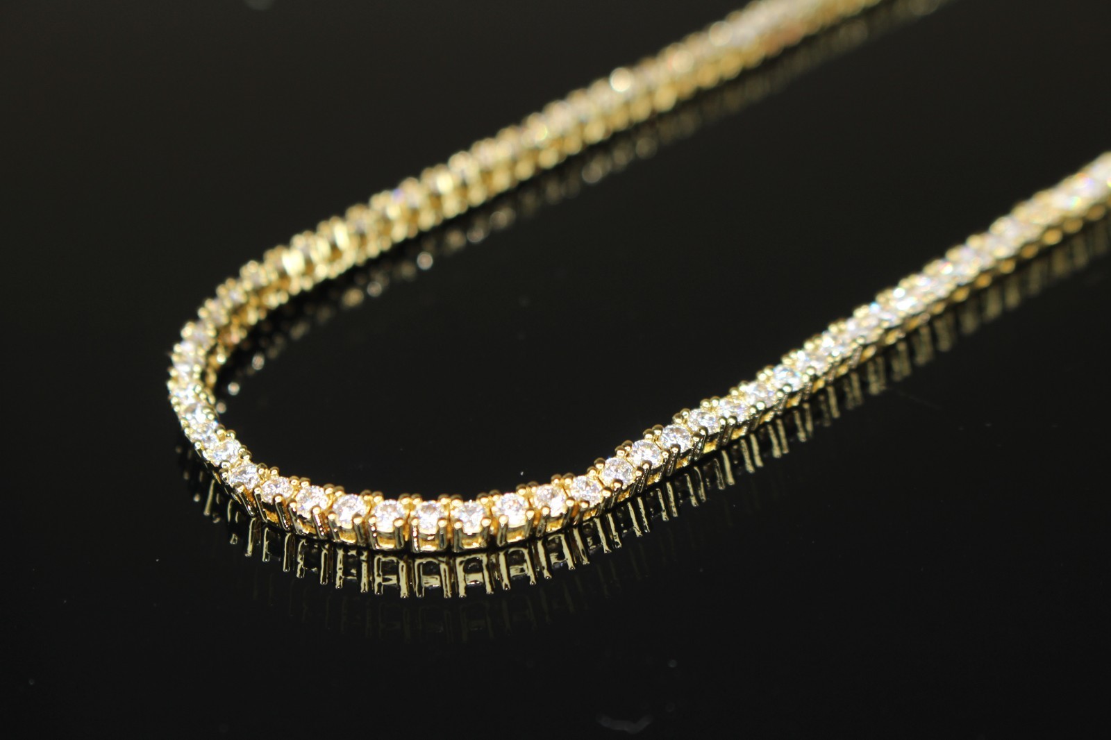 14k STAMPED 2mm Tennis Chain Necklace 10.6ctw Lab Sim VVS1 Diamonds GOLD 12g+