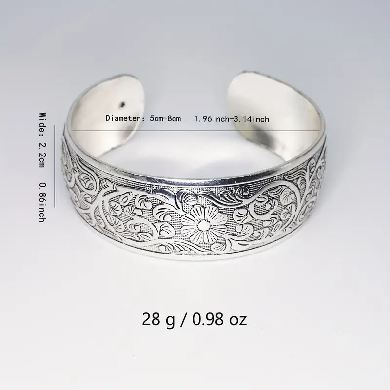 Western Equestrian Antique Silver CUFF BRACELET