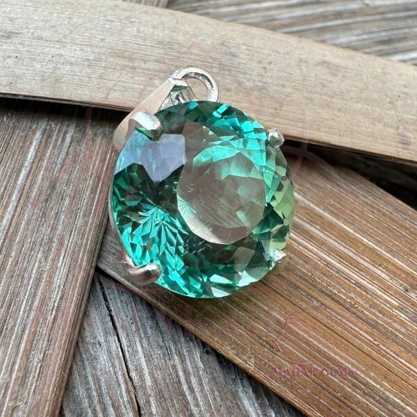 Certified 25.90 Ct Natural Paraiba Tourmaline Loose Gemstone Pendant 925 Silver