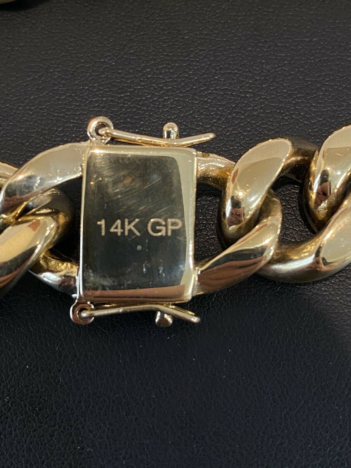 18mm Kilo Chain Solid 14k Yellow Gold Plated SS Miami Cuban Necklace Choker