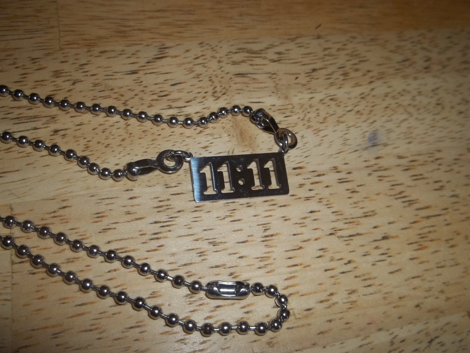 11:11 ANGEL NUMBER STAINLESS STEEL NECKLACE
