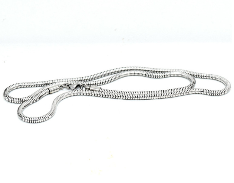 USA Stock 1.6mm Stainless Steel Men Women Round Snake Chain Necklace 24”