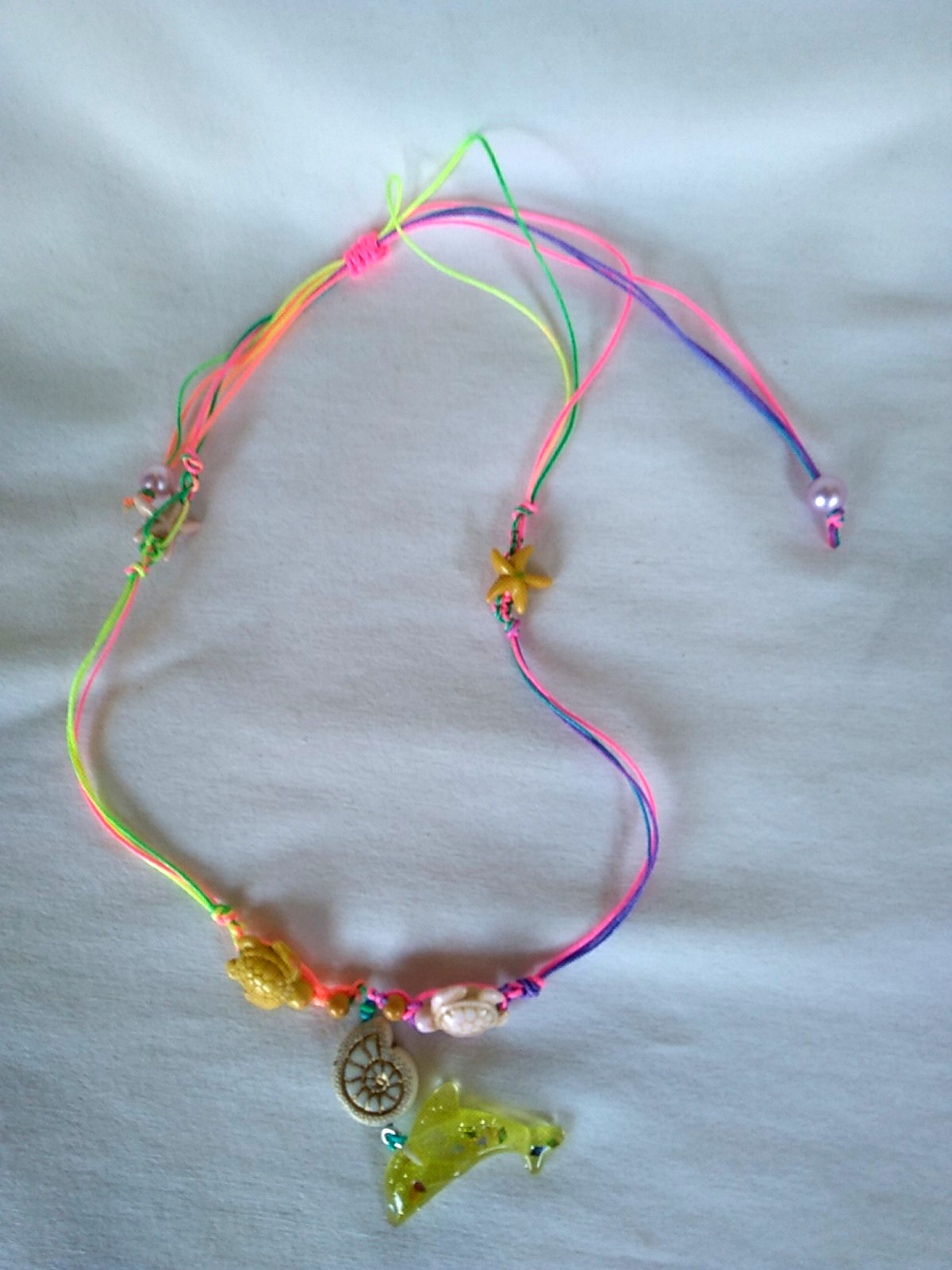 Boho Dolphin Nautilus Pendant Necklace 24″ Adj Women Jewelry USA Seller Gift