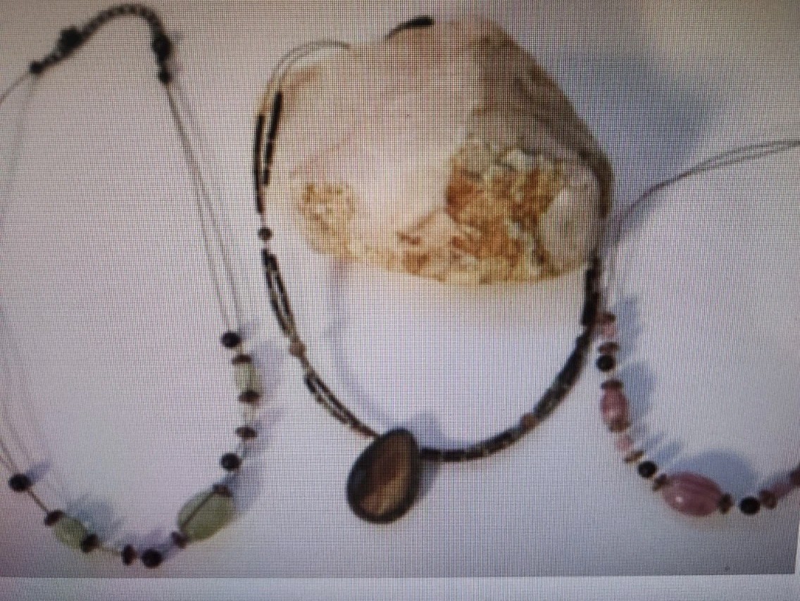 Bracelet Earring Necklace Closeout 5# Lot Beaded Chain Artisan/Store Stone Glass