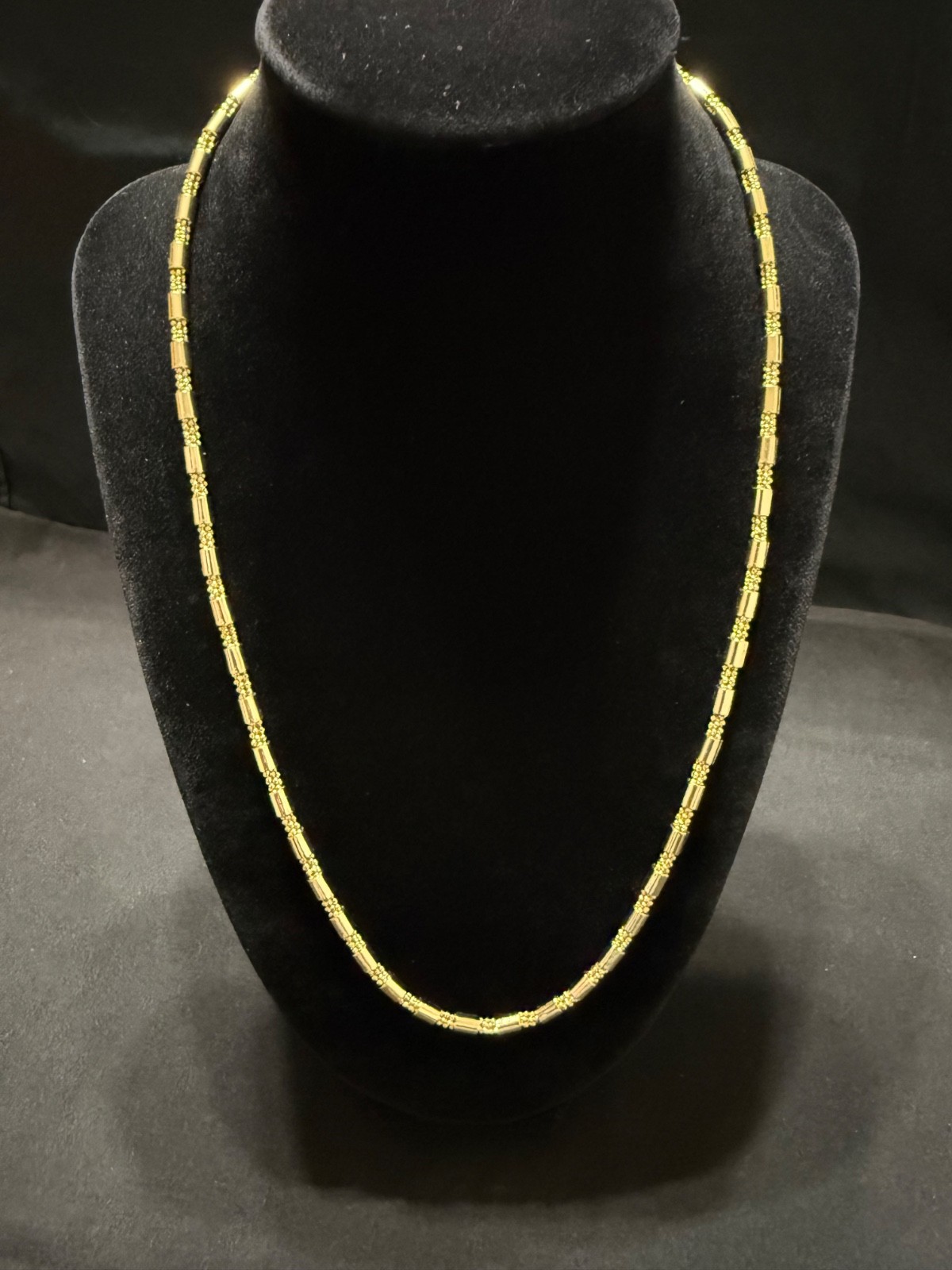 barrel chain necklace 14k gold filled 21 inch 3.5mm lobster clasp