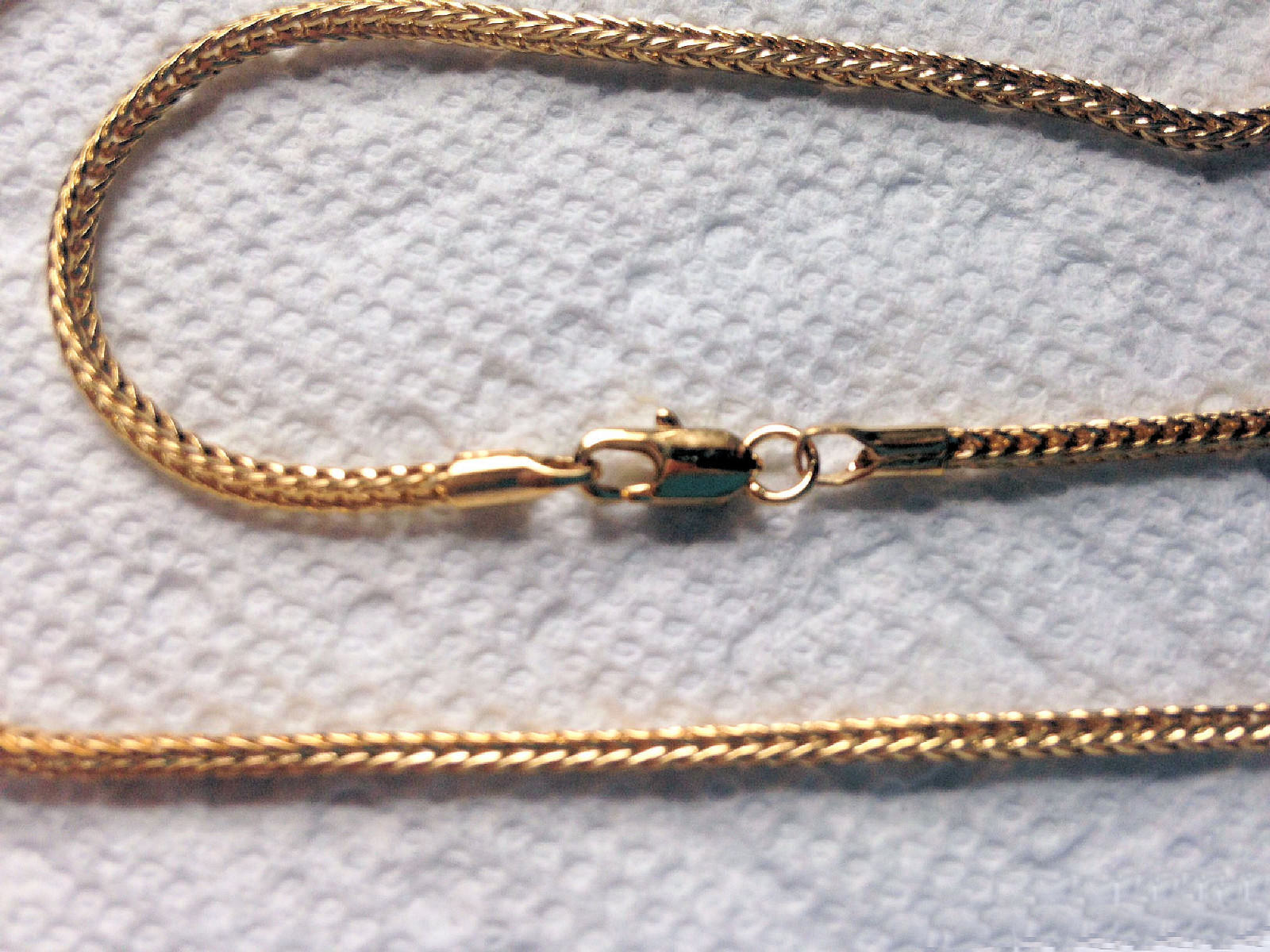 Franco Necklace Chain 18″ 2mm 24k Yellow Gold Plated