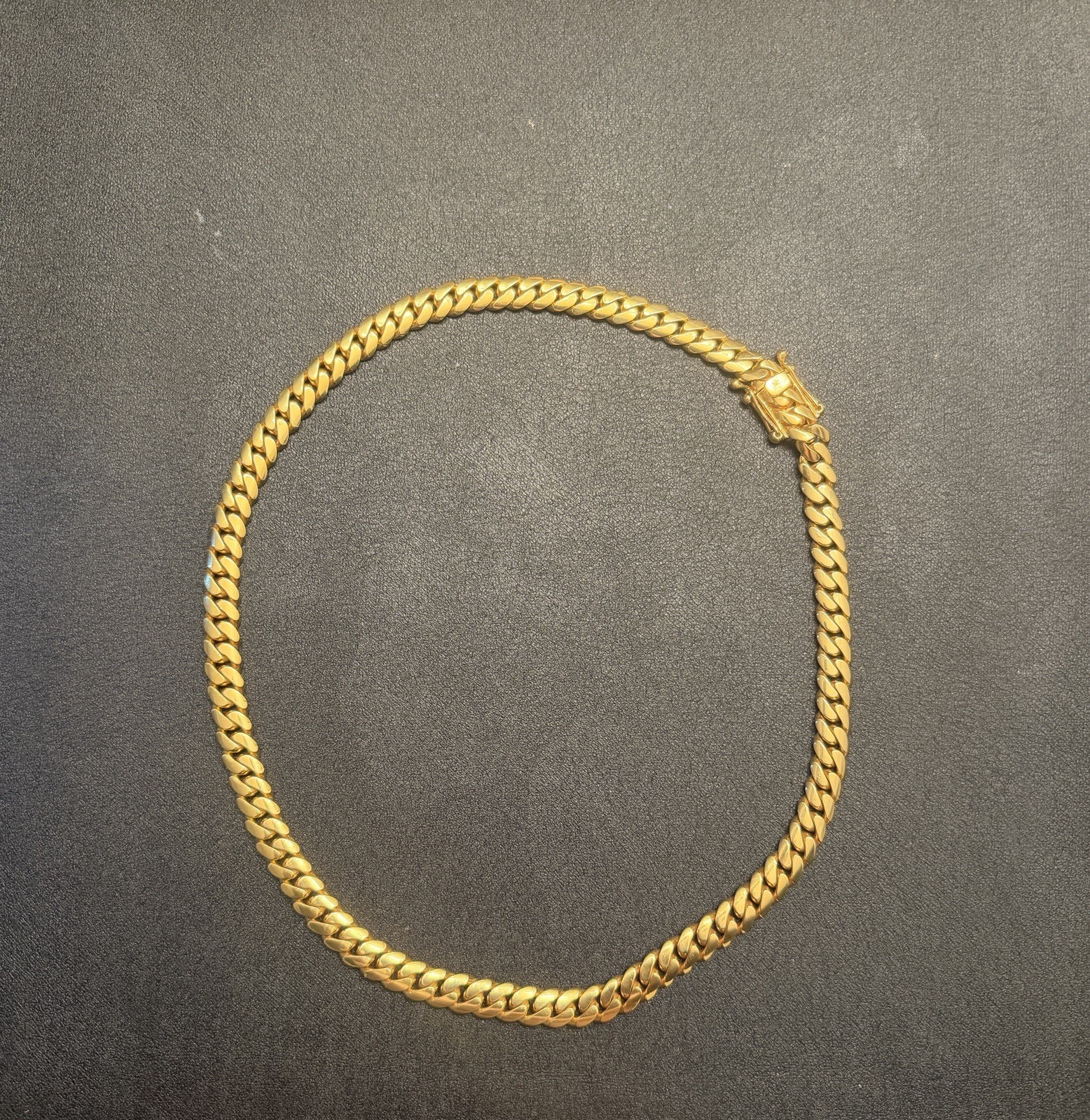 Handmade Authentic Miami Cuban Link chain gold over silver 10MM-24”