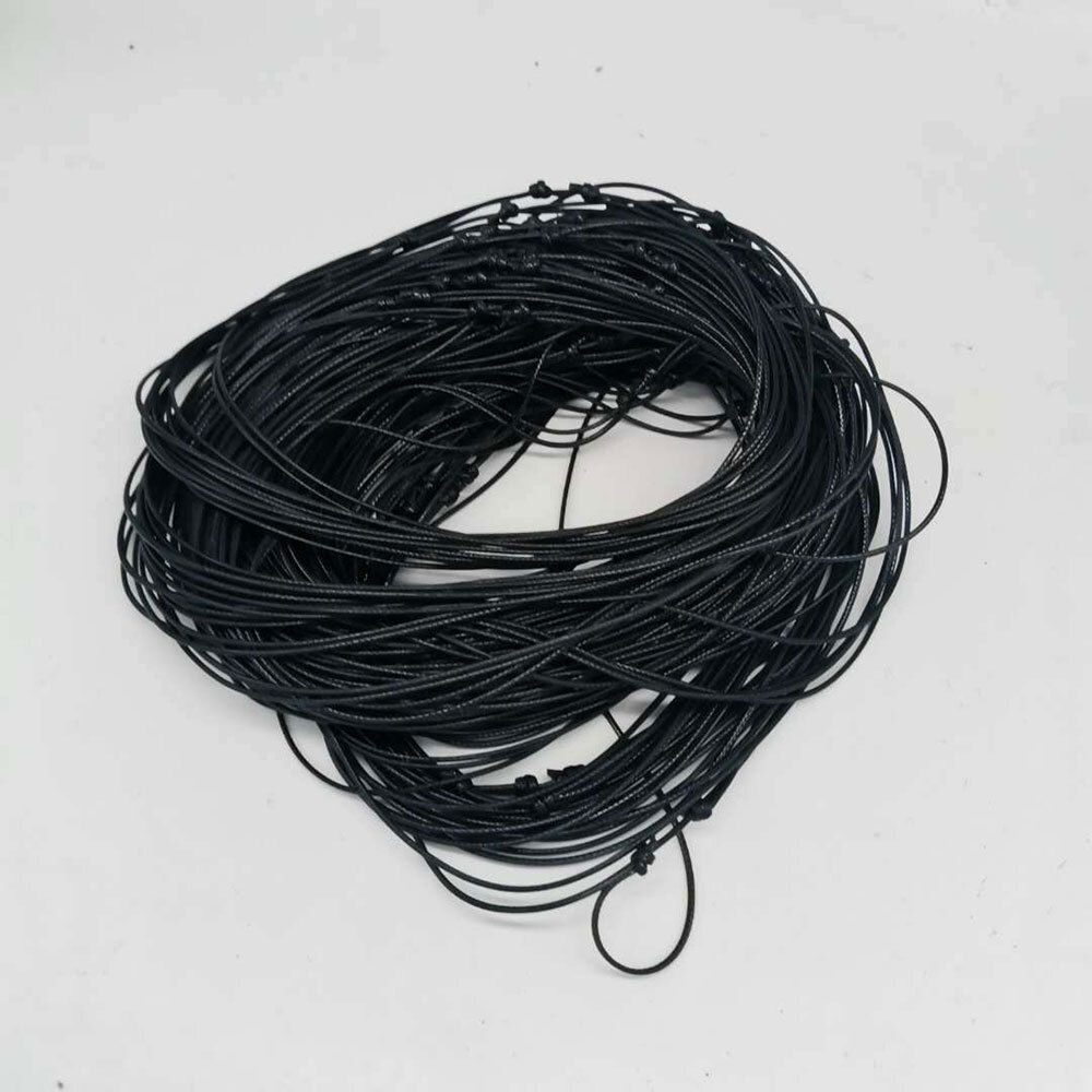 20PCS Black Korea Waxed Cord Necklace Jewelry Findings 16-32 inch Adjustable ##