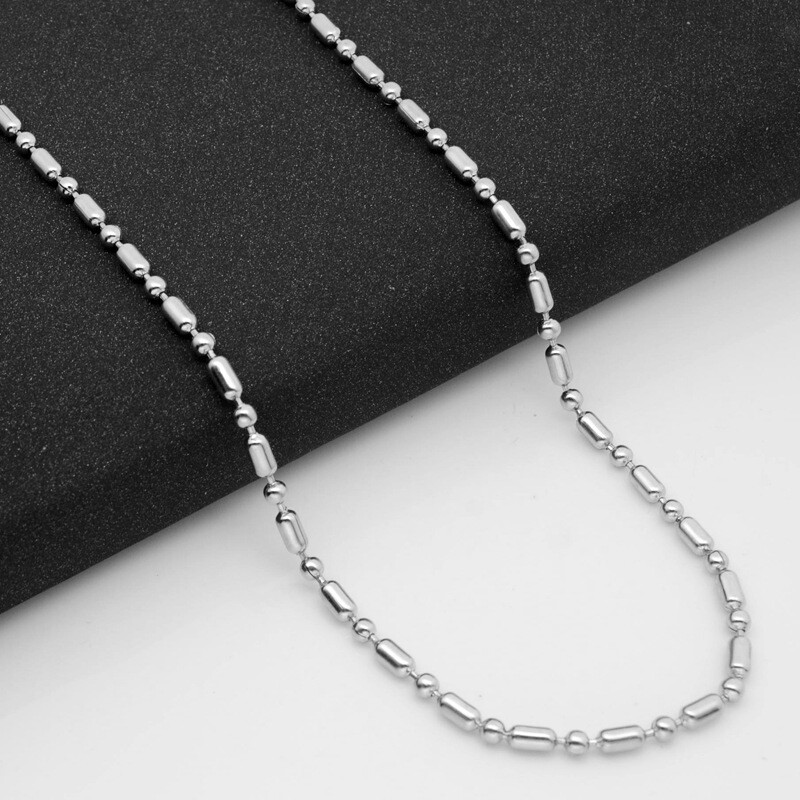 Wholesale New Stainless Steel Ball Beads Necklace Chain For Pendants 20″ – 32″