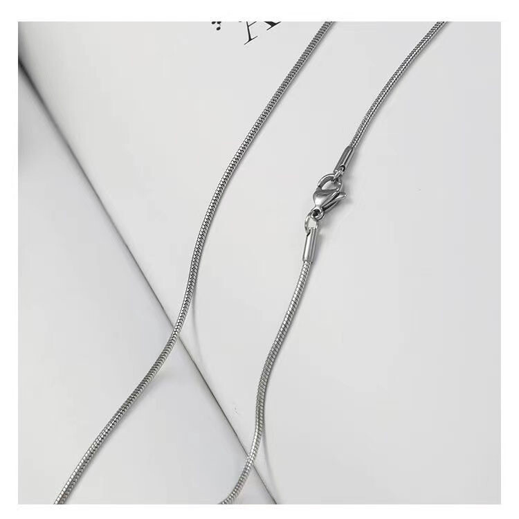 16-24″ Silver Tarnish-Free Italian Snake Chain Necklace 1MM Jewelry for Unisex