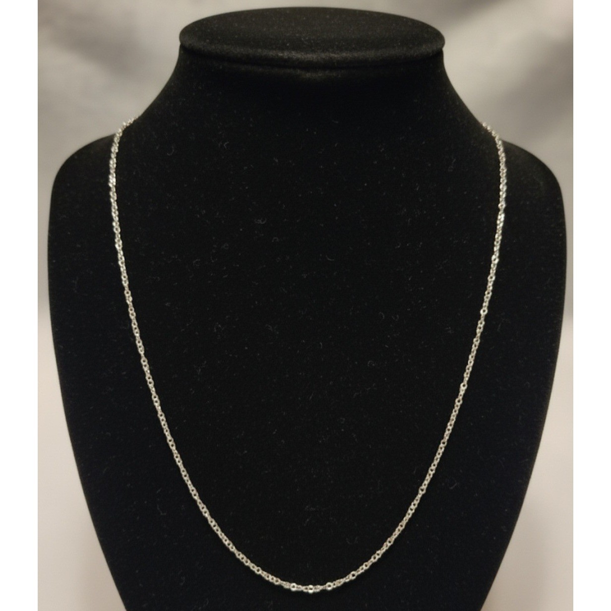 Necklace Silver Diamond Cut Link Chain Minimalist Jewelry Women 28 in