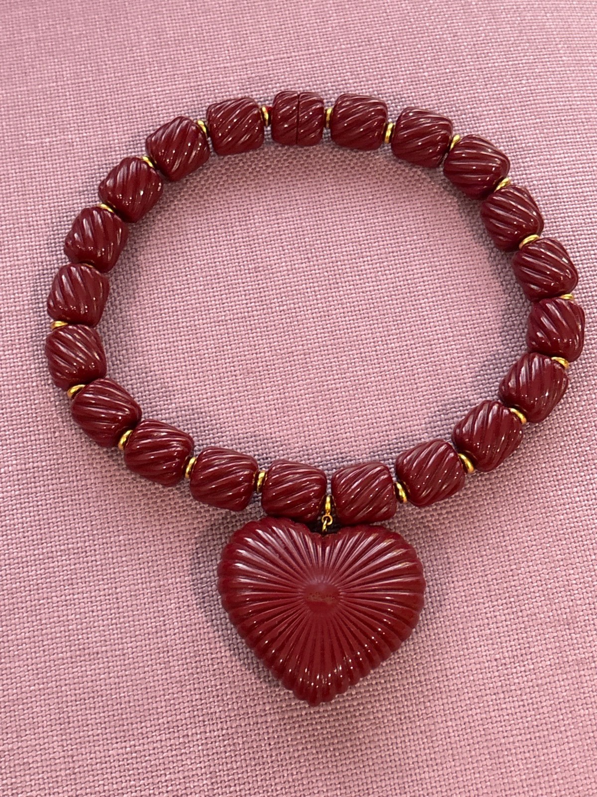 Julietta Lira Necklace in Burgundy One Size Womens Jewelry