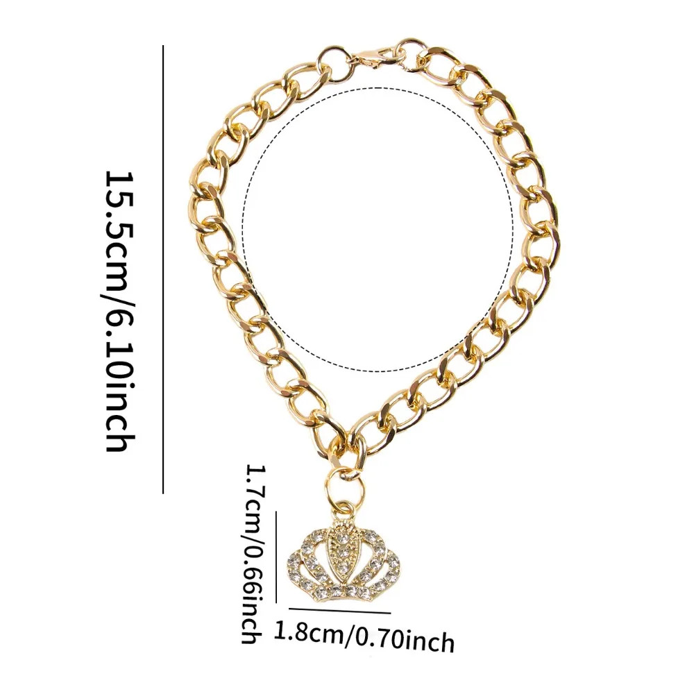 Cute Fancy Zircon Cross Pendant Medium Cosplay Design Pet Adjustable Dog Accesso