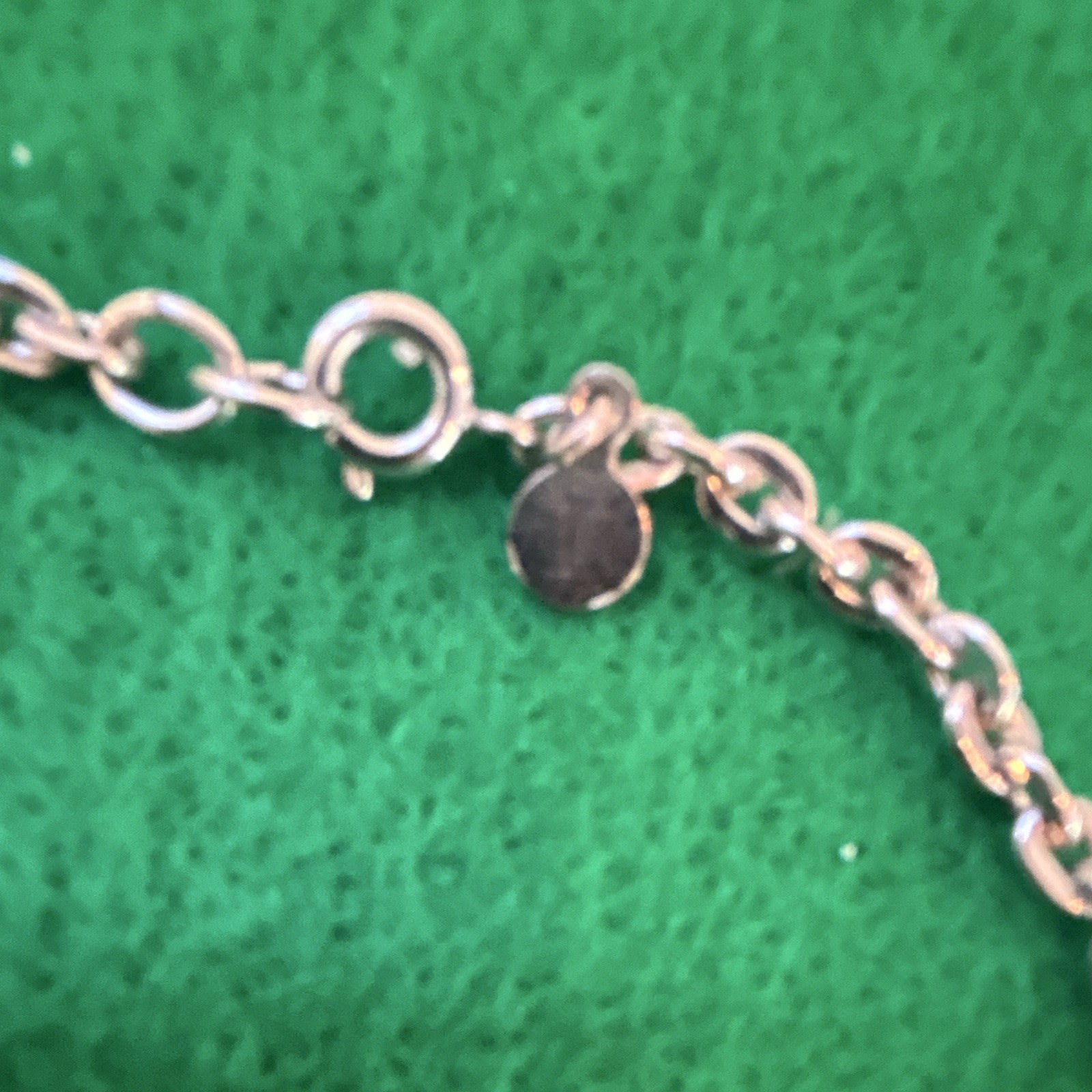 Loft Stamped Silver-Tone Cable Chain Necklace Faux Pearl Beaded Cluster