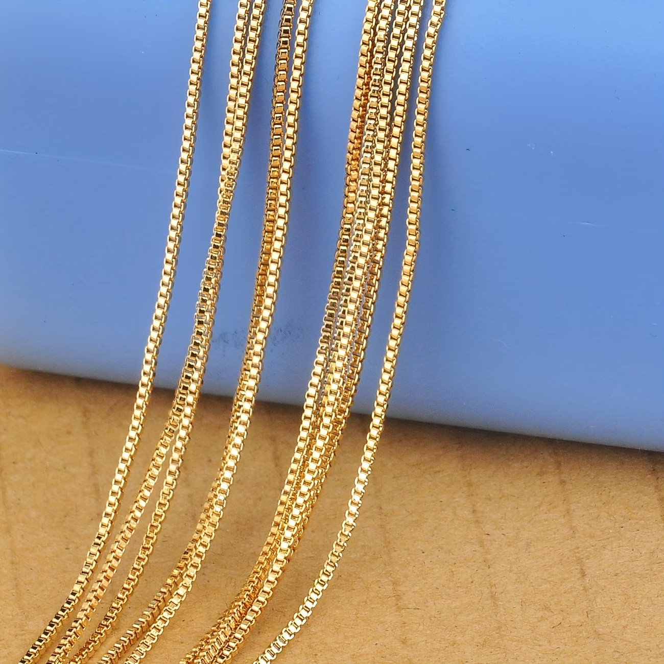 18K Golden Plated Neck Chain Supplies Pendant Necklace Jewelry 18 Inch Gift New