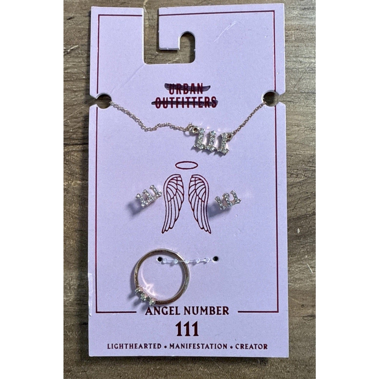 Urban Outfitters Angel Number 111 Necklace Gold tone NWT Celestial Boho