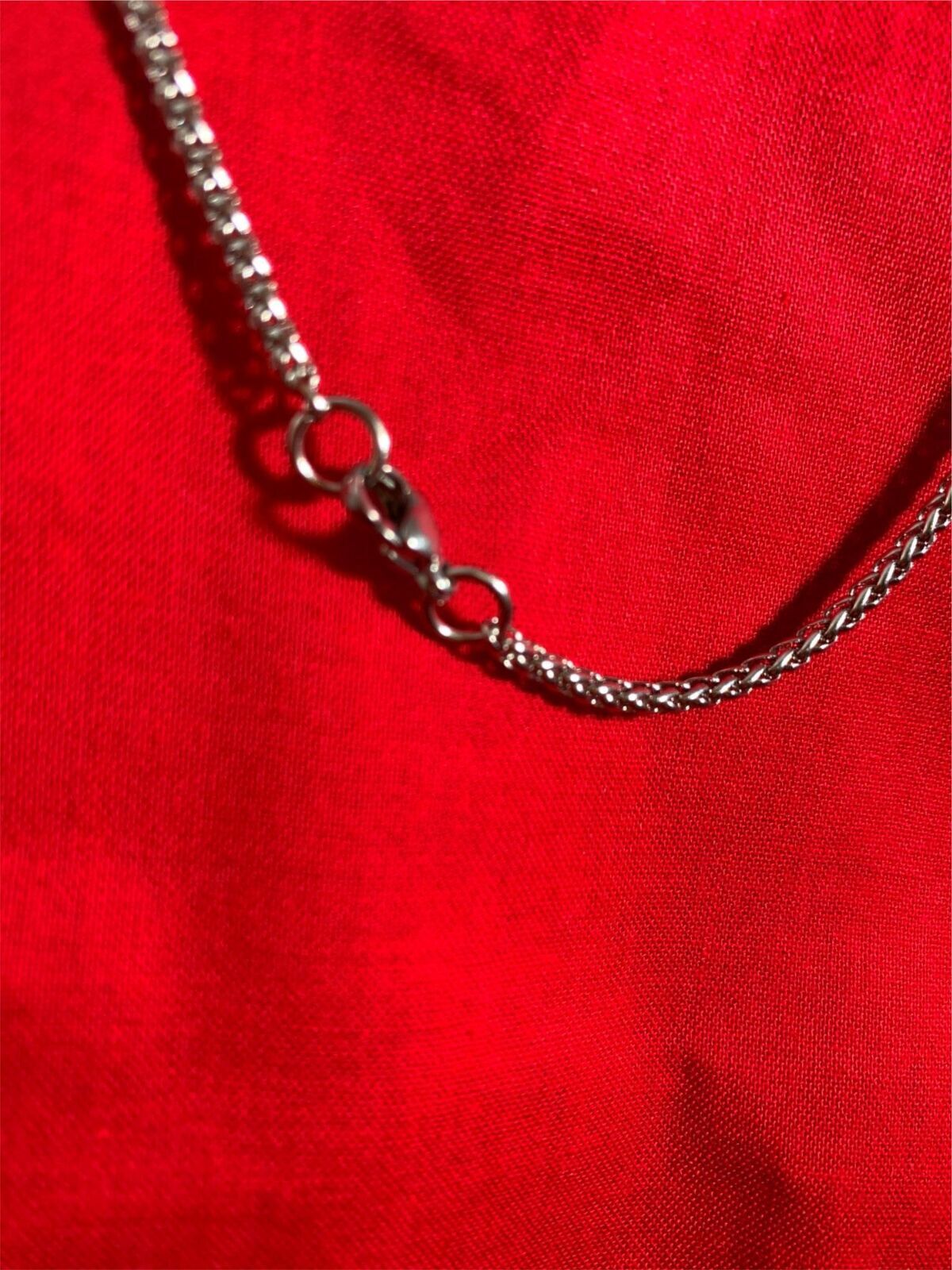 22 inch 3 mm Stainless Steel Braided Wheat Rope Unisex Necklace Chain