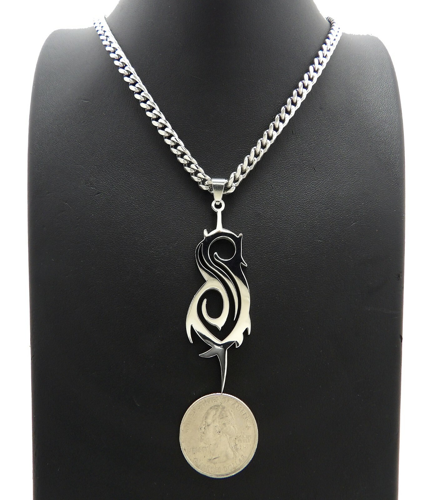 New Slipknot 5mm/18″,20″,24″,30″ Stainless Steel Cuban Chain Necklace SRC17