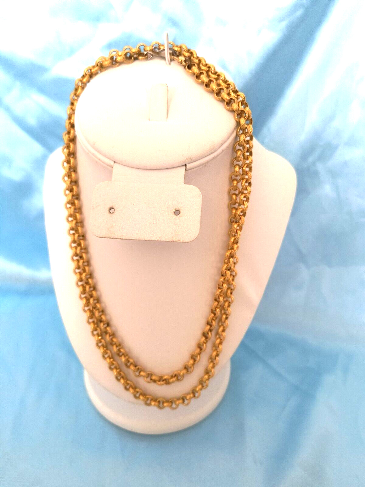 Women’s Necklace Goldtone Chain Links with Hook Style Closure Appx. 38 Inches