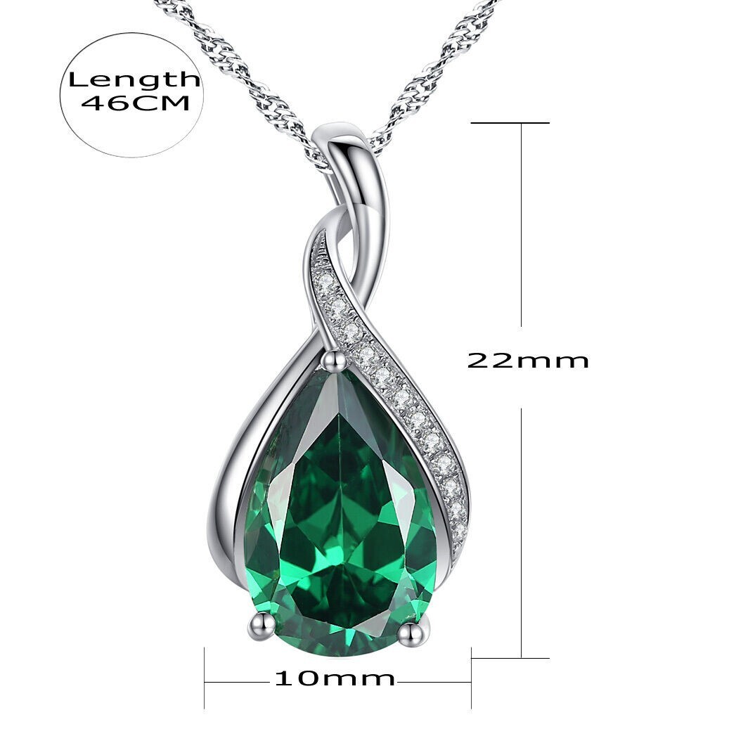 Lab Created Emerald Charm Handmade Charm Gemstone Charm