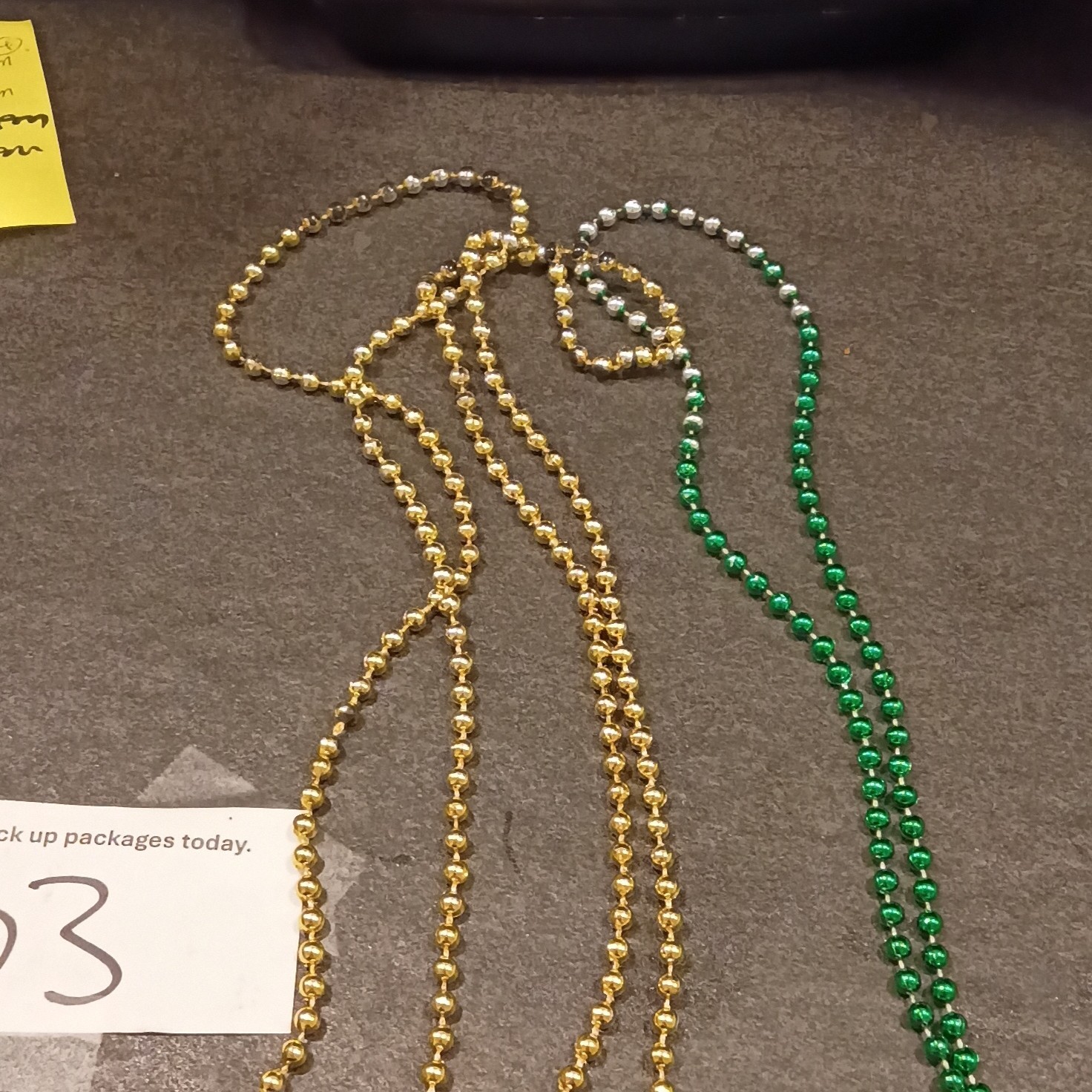 CBF/Brazil Shield Charm Pendant Necklace Green Gold Bead Ball Chain Sports Theme