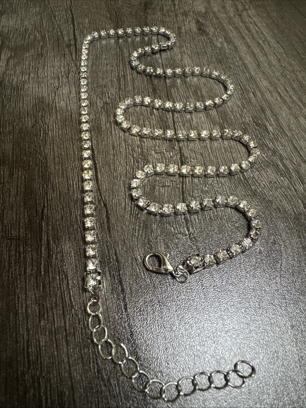 22 in Premium VVS1 sparkling Shiny tennis crystal Chain Necklace Jewelry Casual