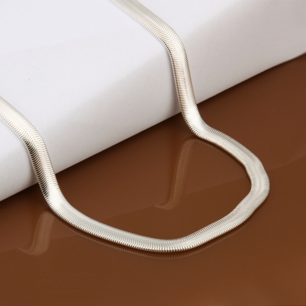 925 Sterling Silver Snake Chain Necklace Men Women Jewelry 17 -24 inch Gift USA