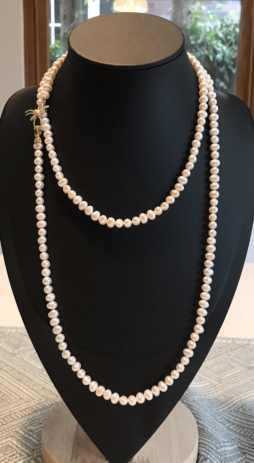 ✨ 6–7mm Freshwater Pearl Necklace & Stud Earrings Set ✨（P0141)