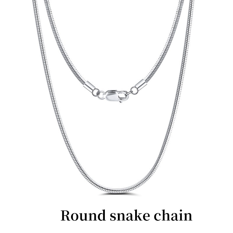 925 Silver Plated Chain Necklace, Multi-Style, Lengths, Layering, Gift for Women