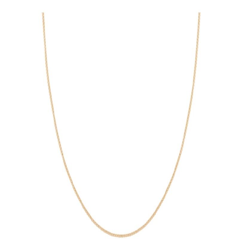 Men&Women’s 18K Yellow Gold Filled 22″ 1.2mm Thin Curb Link Chain Necklace Q819G