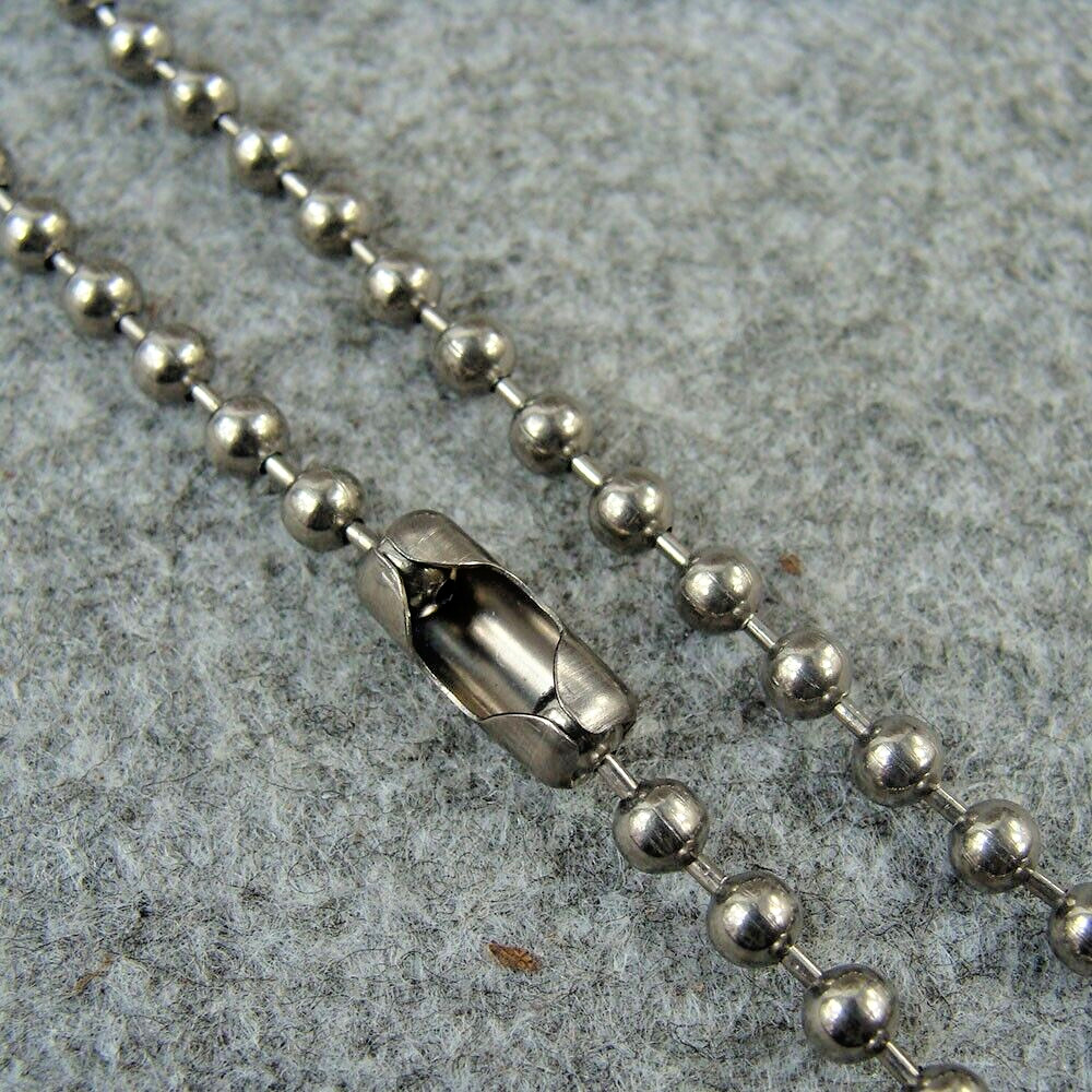 Pure Titanium Anti-allergy Necklace 4mm Ti Ball Chain Bead Chain Gift
