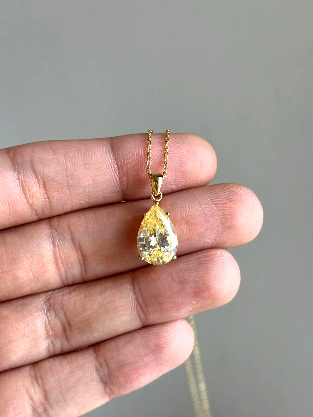 pendant for women Gemstone Yellow Gold Plated 925 Silver pendant gift for mother