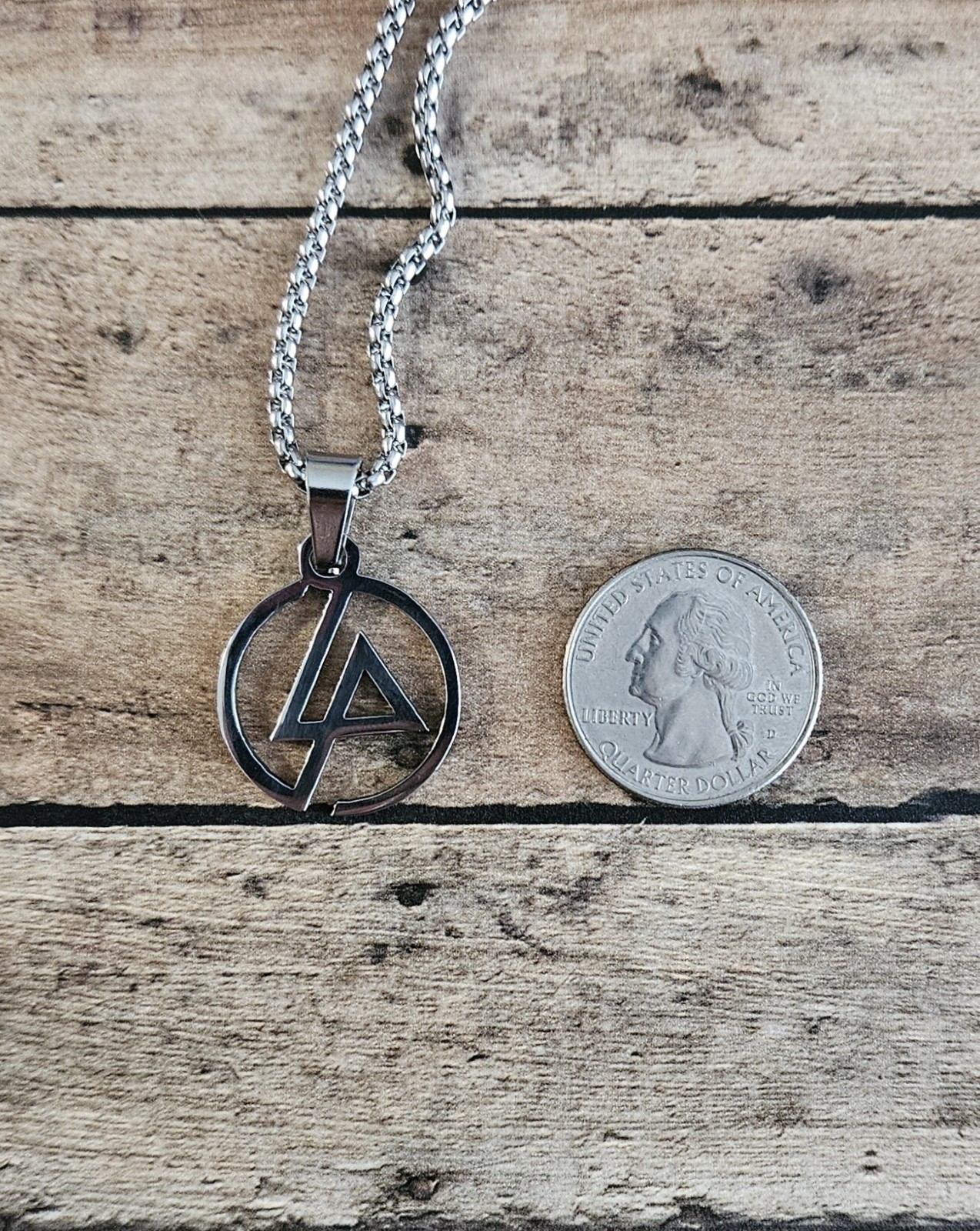 Linkin Park Necklace Pendant & Chain -Rock Band Jewelry Accessories NEW