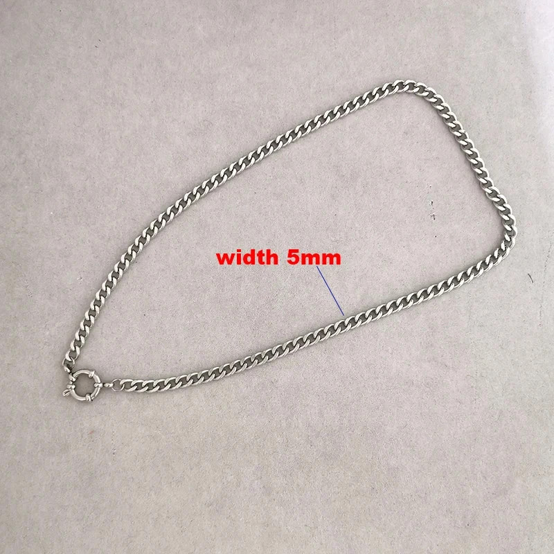 Sailor Clasp Necklace Paperclip Chain Stainless Steel Gold Color Women Jewelry