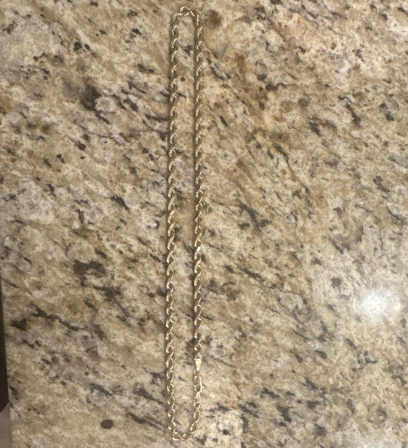Unisex Rope Chain. 4mm. 13.2 Grams. Great For Everyday Wear.