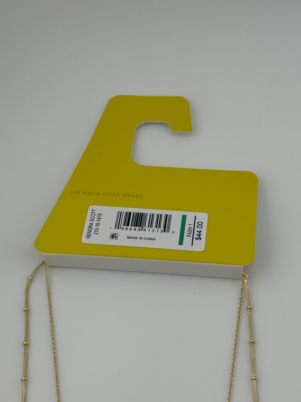 Kendra Scott Serena Multi Strand Gold Tone Necklace Matte Blue Dichroic Glass
