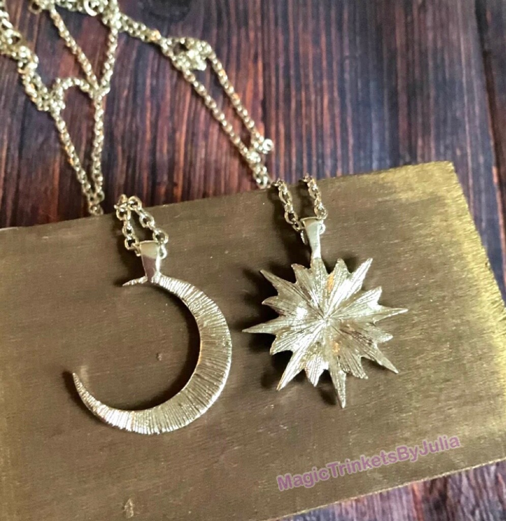 Twitches Necklaces Moon Sun Pendant Matching Friendship Necklaces