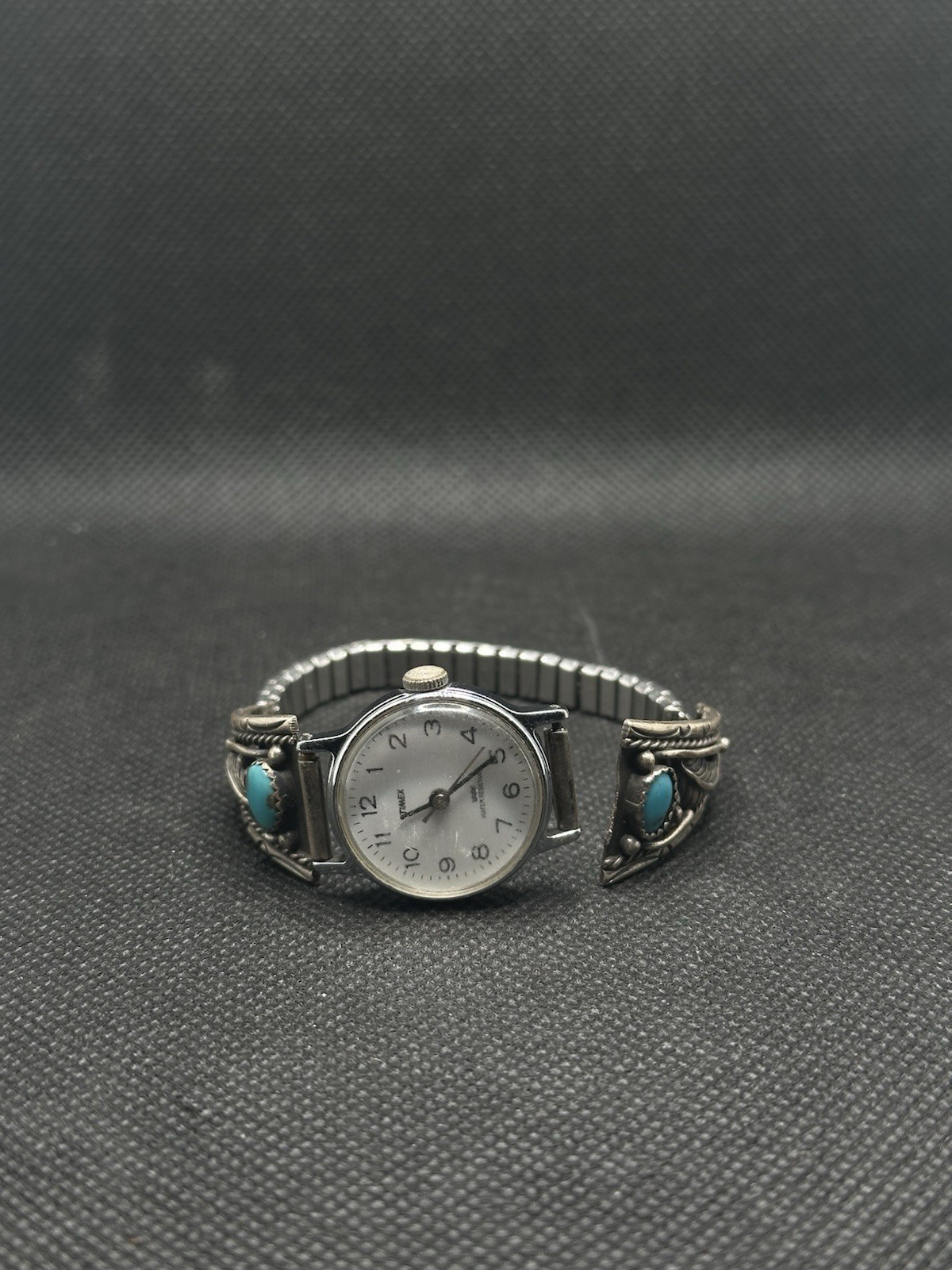 Gorgeous Vintage Southwestern Turquoise Sterling Silver Watch Band – Needs TLC