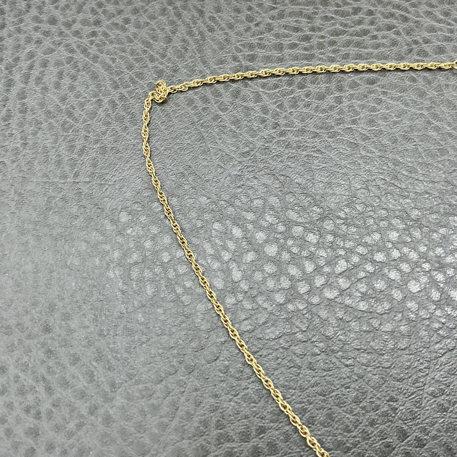 Avon Necklace Gold Tone Teddy Bear Pendant Crystal Accent 18 In Womens Fashion